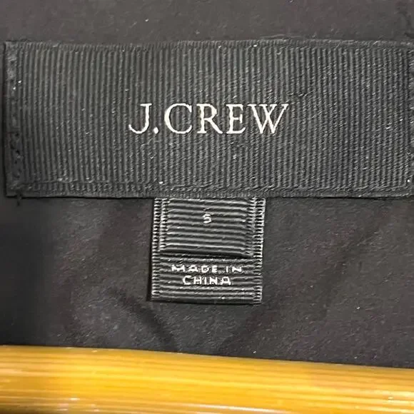 J. Crew Tan & Black Down Excursion Herringbone Quilted Full Zip Vest Size Small - Picture 5 of 13